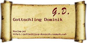 Gottschling Dominik névjegykártya